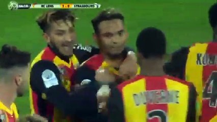 Kenny Lala Penalty Goal HD - Lens 1-0 Strasbourg - 08.05.2017