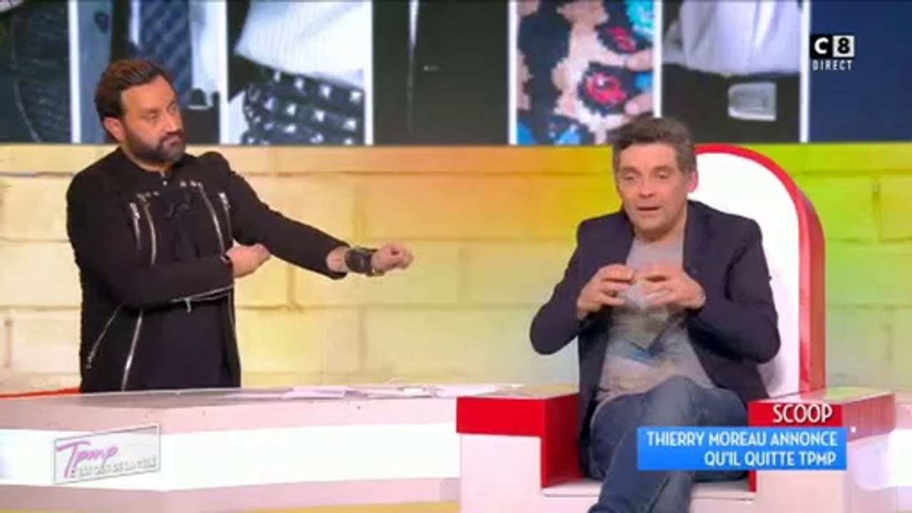 Thierry Morreau quitte le plateau de TPMP en plein direct