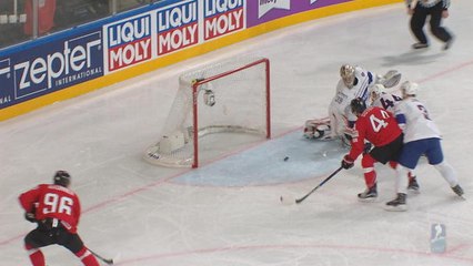 Hockey sur Glace - Championnat du monde - L'incroyable loupé helvète seul devant la cage !