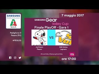 Pesaro - Legnano 3-0 - Highlights - Gara 1 Finale - PlayOff Samsung Gear Volley Cup A2 2016/17
