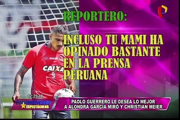 Paolo Guerrero sobre Alondra y Christian Meier: “Que sean felices”