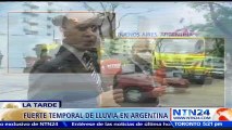 Fuertes lluvias han generado evacuaciones en Buenos Aires y otras provincias de Argentina