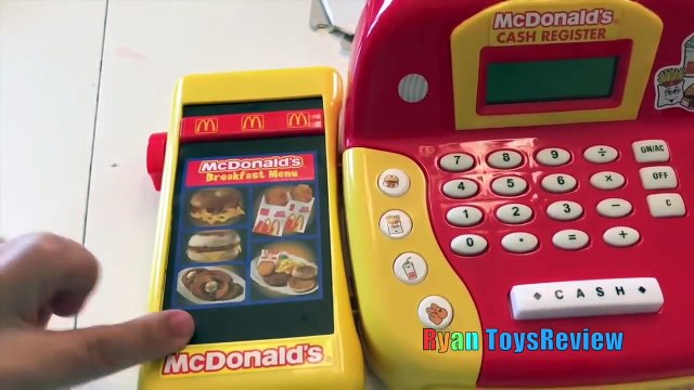 McDonalds Happy Meal Toy Pretend Play Food! Cash Register Hamburger Maker French Fries Sh
