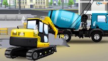 Videos for kids The Yellow Excavator with The Truck | Construction Trucks - Cars & Trucks Cartoon