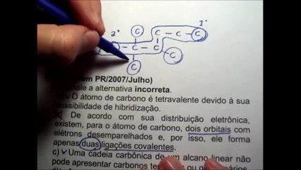 38° Exercício de Química Orgânica