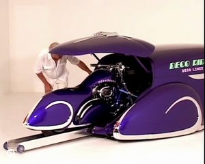 Deco Liner Zephyr Sedan Delivery and matching Harley