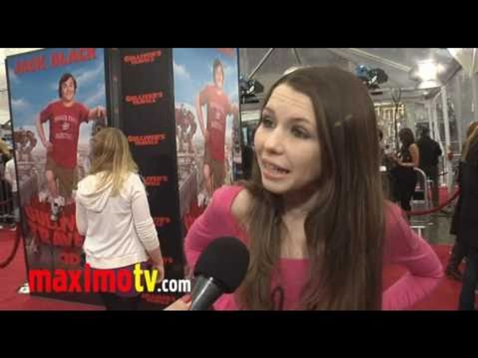 Saige Ryan Campbell (Pink E Swear) Interview at "Gulliver's Travels" Premiere