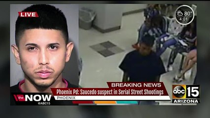 Phoenix police charge Aaron Saucedo for serial shootings