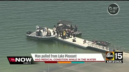 Peoria FD: Man airlifted after medical episode while swimming at Lake Pleasant
