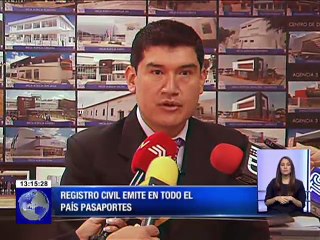 Registro Civil emite pasaportes en todo el país desde hoy