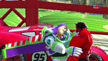 Disney Cars Pixar Toy Story Buzz Lightyear And Red Hulk Nursery Rhymes Lightning McQueen Cars Rhymes