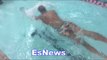 Swimming For Boxing Alex Ariza Working With Thomas Dulorme EsNews Boxing