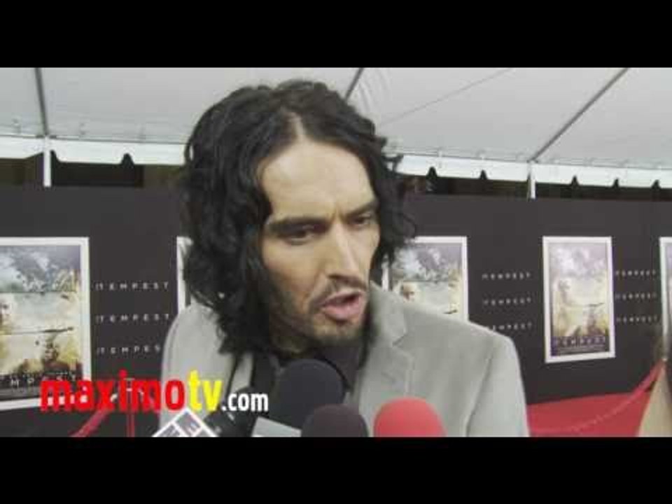 "The Tempest" Premiere Arrivals Russell Brand, Katy Perry, Helen Mirren