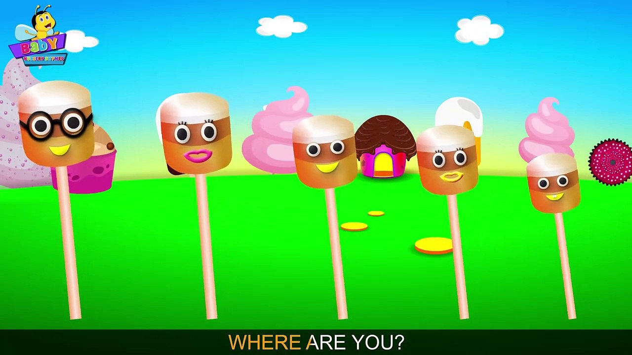 Candy Corn Lollipop Finger Family Songs _ Cake Pop Finger Fam