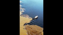 Meeting Of The Two Rivers In Brazil