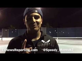 Speedy Mares on Pacquiao Mayweather:"Floyd still beats him!" - esnews boxing