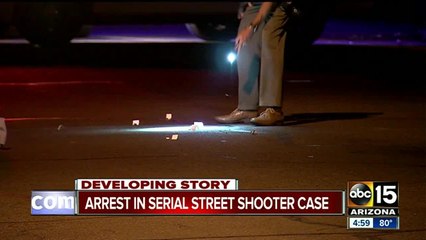 Phoenix police charge suspect for serial street shootings