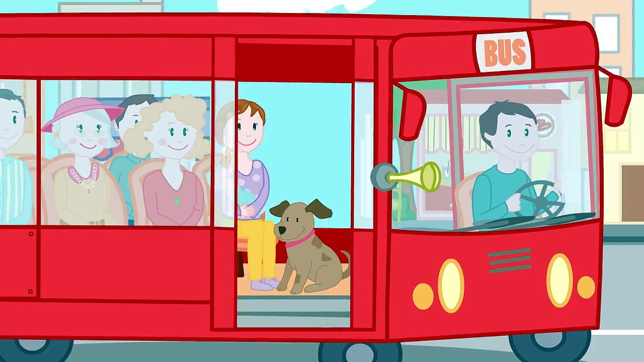 WHEELS ON THE BUS _ Song for children_ channelforkid