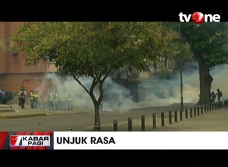 Protes Presiden, Warga Venezuela dan Aparat Keamanan Bentrok