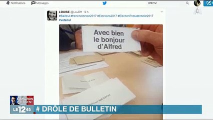 Quels ont été les bulletins de vote les plus insolites ? M6 fait une compilation ! Regardez