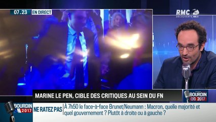 QG Bourdin 2017 : Marine Le Pen, cible des critiques au sein du FN – 09/05