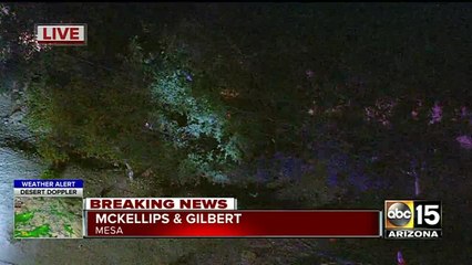 Man hospitalized after crashing into Mesa power pole