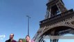 Seeing Paris sights at newith world's tallest men