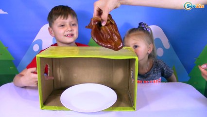 Челлендж Что в Коробке? Кто положил вонючие куриные ноги и Памперс | Challenge - What is in the Box?