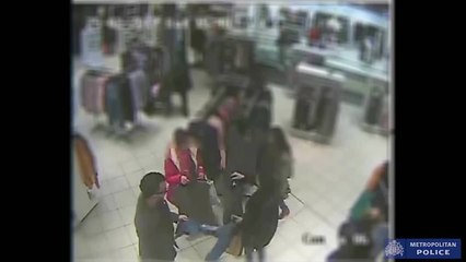 Police CCTV Shows Pickpocket Stealing Phone