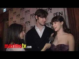 CLAIRE SINCLAIR & Marston Hefner Interview at PEN USA Awards