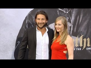 Zach McGowan and Emily Johnson "King Arthur: Legend of the Sword" Premiere