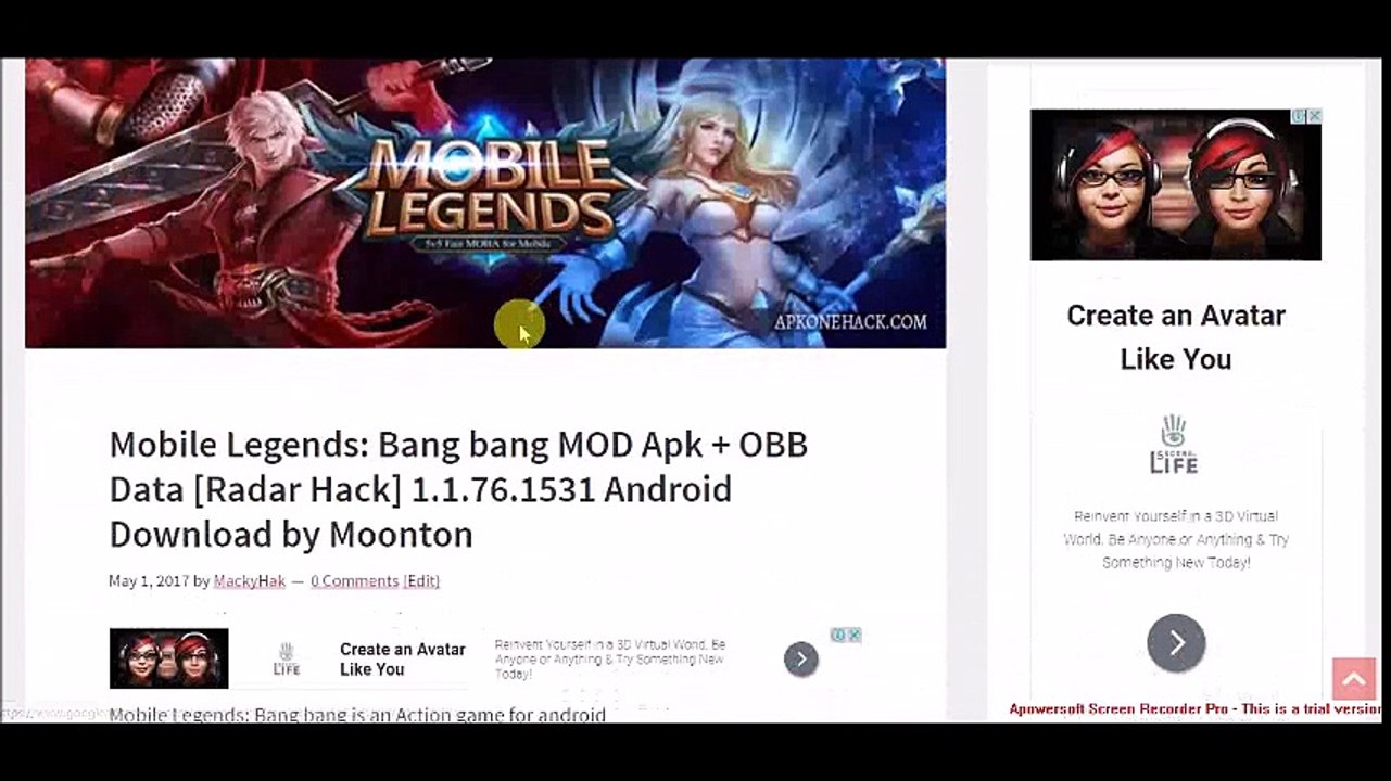 Mobile Legends: Bang bang MOD Apk + OBB Data [Radar Hack] Latest Version