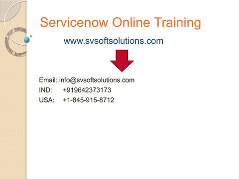 Servicenow Online Training in USA, Canada, UK & India