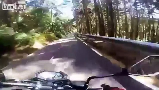 Un motard pris en flagrant délit de vitesse !