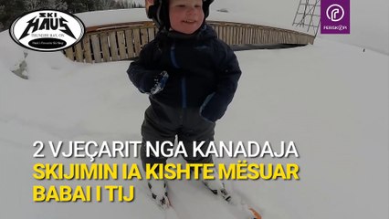 Do të mahniteni shikoni se si skijon një 2 vjeçar