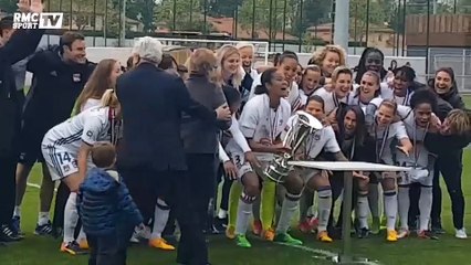 Aulas enflamme le dancefloor pour le sacre des féminines de l'OL