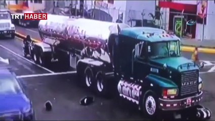 Motosikletlinin mucize kurtuluşu