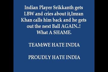 Indian Batsman crying_ Imran Khan Greatness Another Chance given although the batsman was out