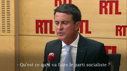 "Le parti socialiste est mort" a déclaré Manuel Valls