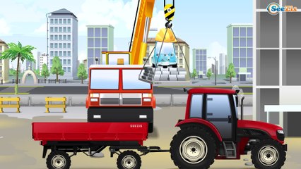 Traktor - Traktorek Zabawa i Praca | Animacja dla dzieci - Tractor Traktory - Bajki dla dzieci