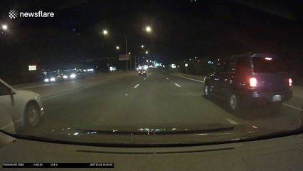 Nasty crash on US highway