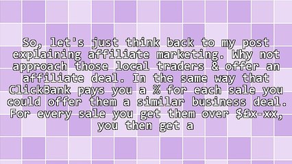 Ideas To Make Money From Home - Utilise Your Local Town