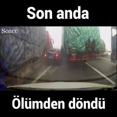 Kazadan son anda kurtuldu