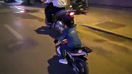 Racing baby boy in Vietnam