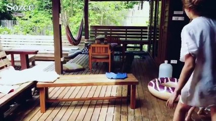 Mirgün ve Tuba'nın kaldığı yeri maymunlar bastı