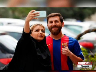 Lionel Messi lookalike mesmerizes Iran