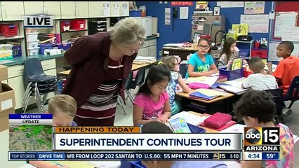 Superintendent continues school tour in Arizona