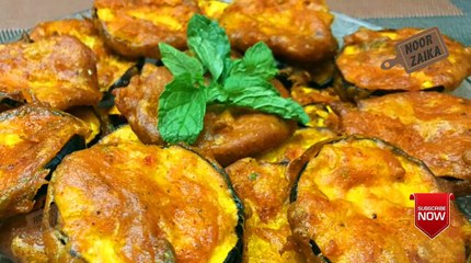 मुँह में पानी ला देनेवाली रेसिपी... बैंगन क्रिस्पी।।। EGGPLANT CRISPY.. BAIGAN FRY