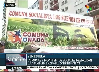 Venezolanos marchan en respaldo a la asamblea nacional constituyente