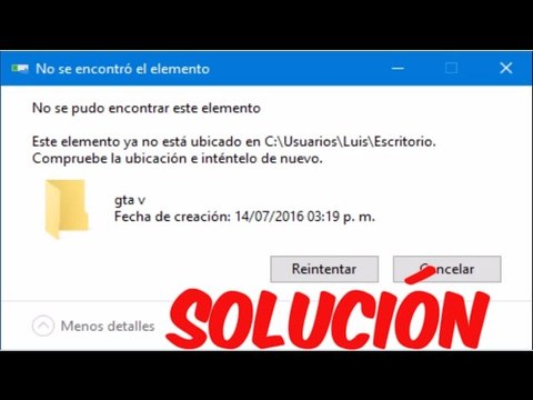Este elemento ya no esta ubicado en... SOLUCIÓN! Carpetas y archivos imborrables